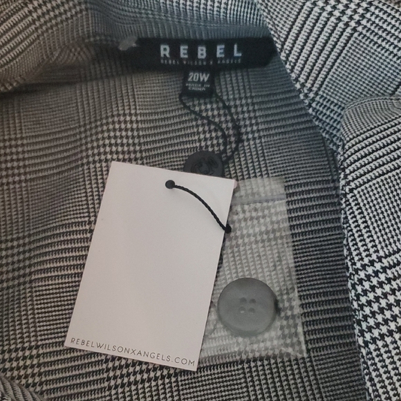 NWT Rebel Wilson x Angels Plus Small Parton Plaid Blazer Dress 20W - Picture 6 of 6